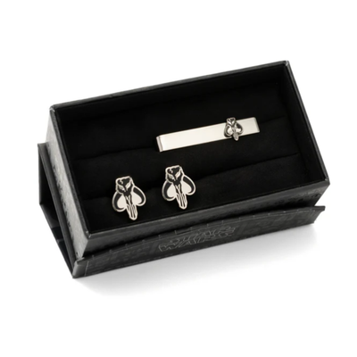 The Mandalorian Cufflinks and Tie Bar Gift Set