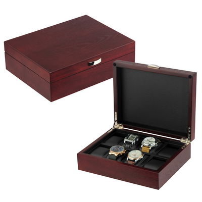 Natural Cherry  Wooden Watch Box for 8 Watches