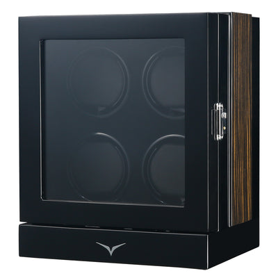 Sydney Watch Winder Box for 4 Watches in Black