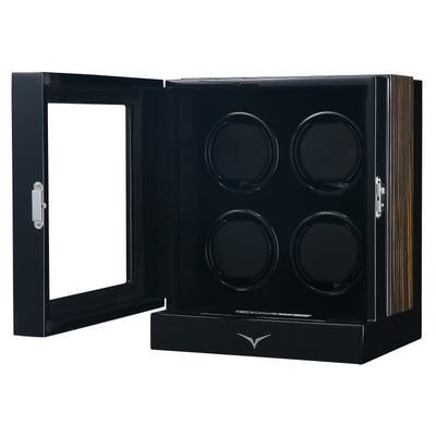 Sydney Watch Winder Box for 4 Watches in Black