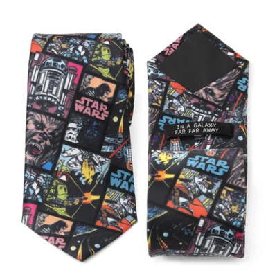 Star Wars Comic Black Men's Tie