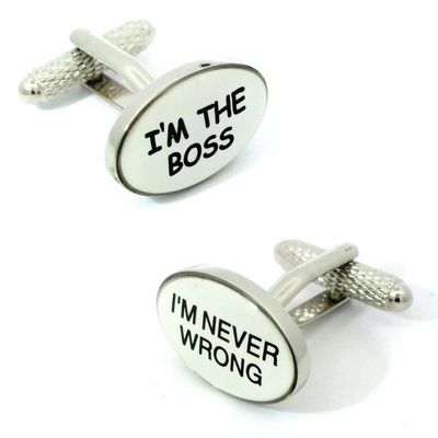 I am the Boss Cufflinks