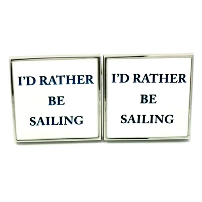 I'd rather be Sailing Cufflinks