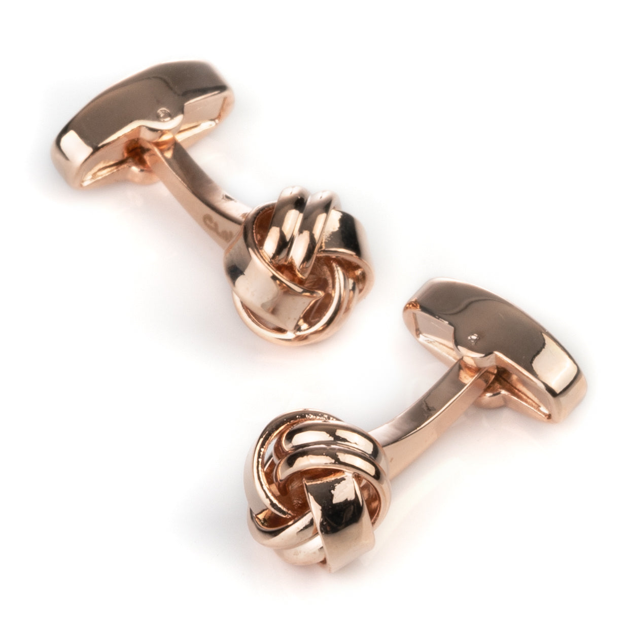 Rose Gold Knot Cufflinks- Clinks.com