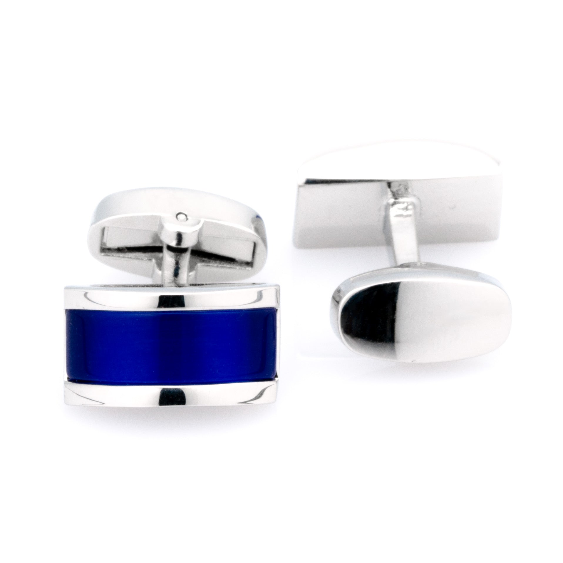 Royal Blue Cateye Cufflinks