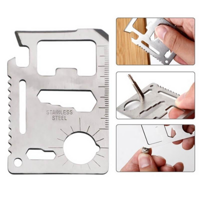 11 in 1 Credit Card Survival Multi Tool