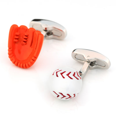 Baseball Glove and Ball Cufflinks