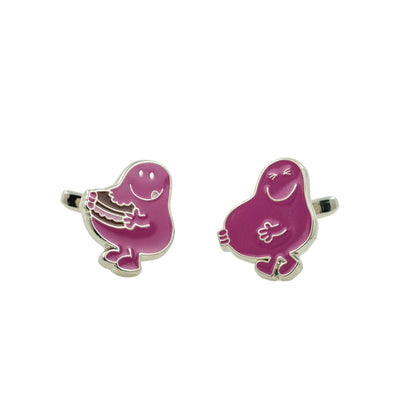 Mr. Men Cufflinks - Mr. Greedy