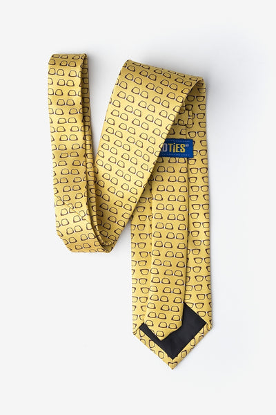 Yellow Four Eyes Glasses Tie